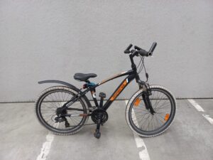 Zwarte kinderfiets Minerva  FIB100158